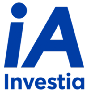 Logo investia bleu